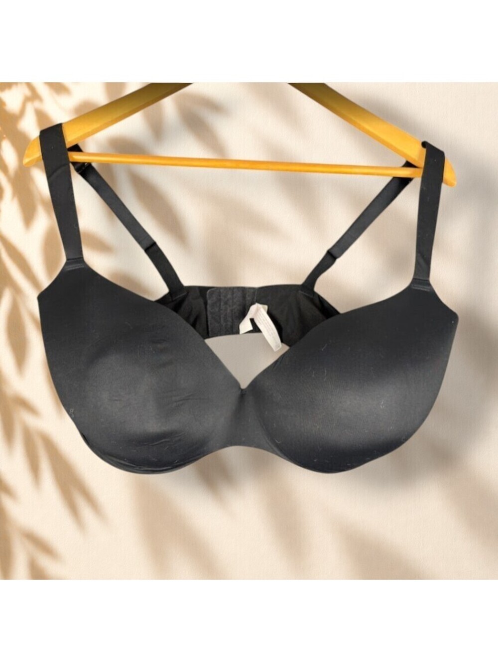 Auden. Bralette Bra Women 40DDD Black Push Up Wireless Opaque Lined Hook & Eye